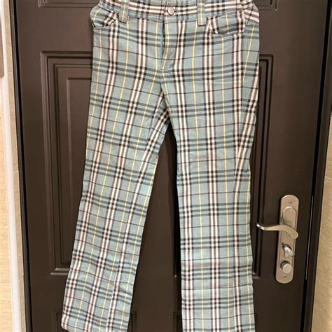 burberry 格紋長褲